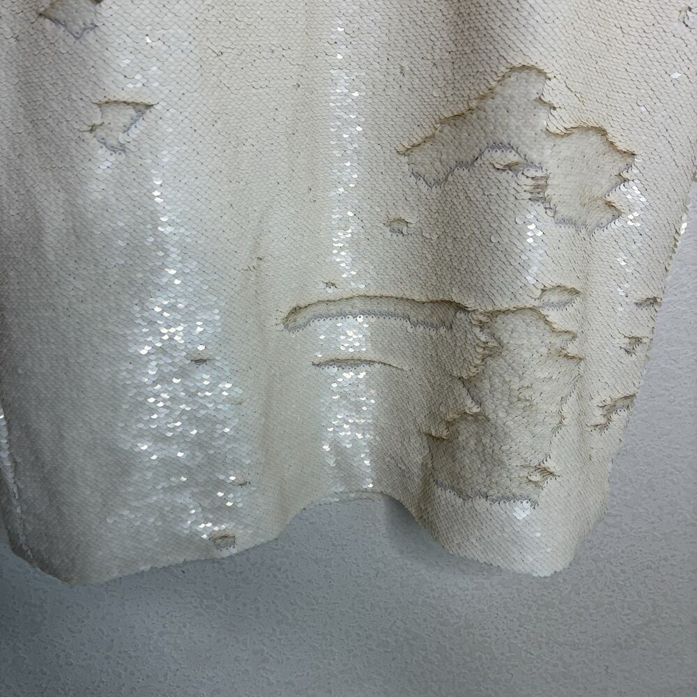 The Frankie Shop Riley Neutral Sequin Ivory Dress S - Picture 5 of 11